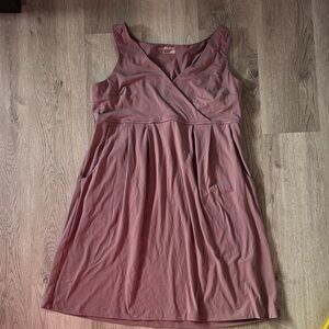 Sleeveless Mauve Dress Eddie Bauer xl
